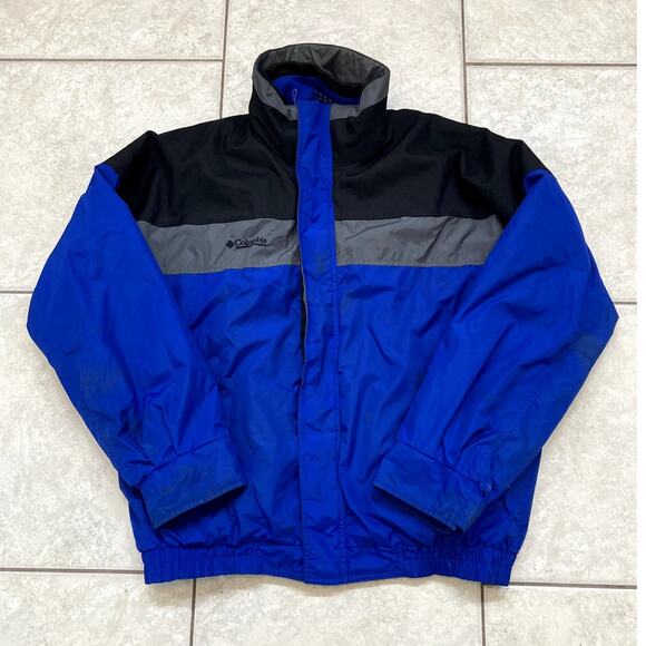 Vintage Columbia Anorak Jacket Mens Large 3 in 1 Bugaboo Blue Black Ski Winter - Picture 3 of 16